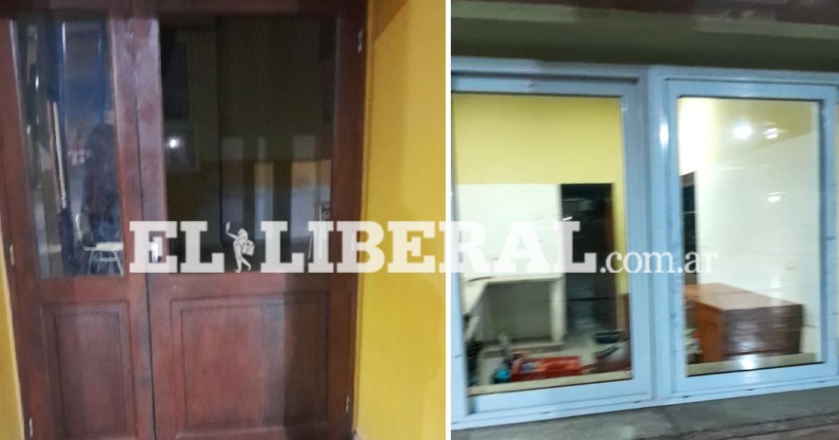 Las aperturas por donde habrían ingresado los ladrones