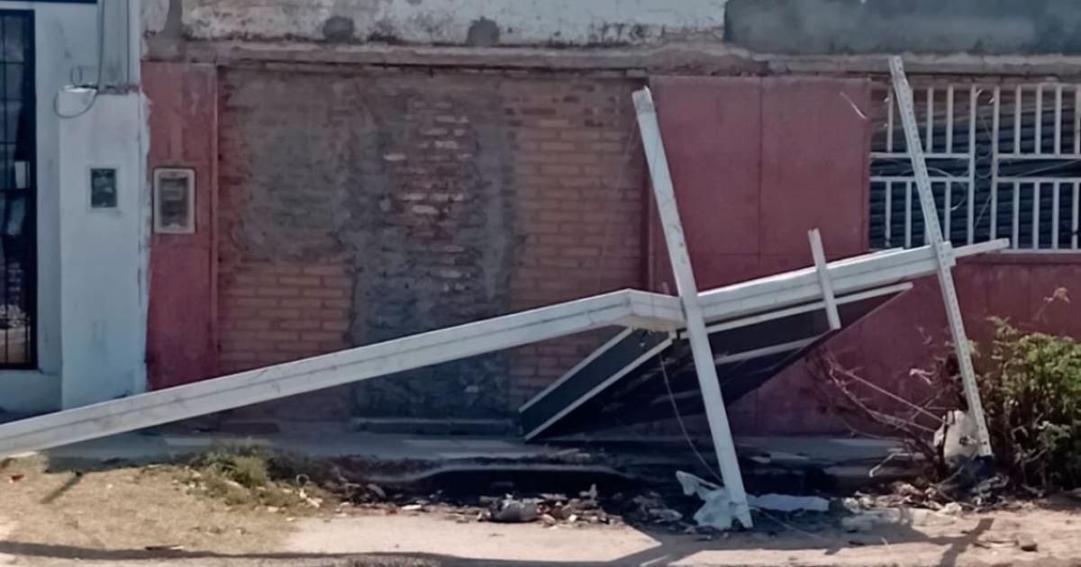 Los fuertes vientos causaron dantildeos en la ciudad Capital