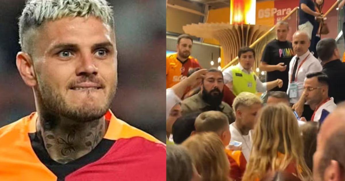 Escaacutendalo en Turquiacutea- se viralizoacute un video de Mauro Icardi pegaacutendole un cabezazo a un fan