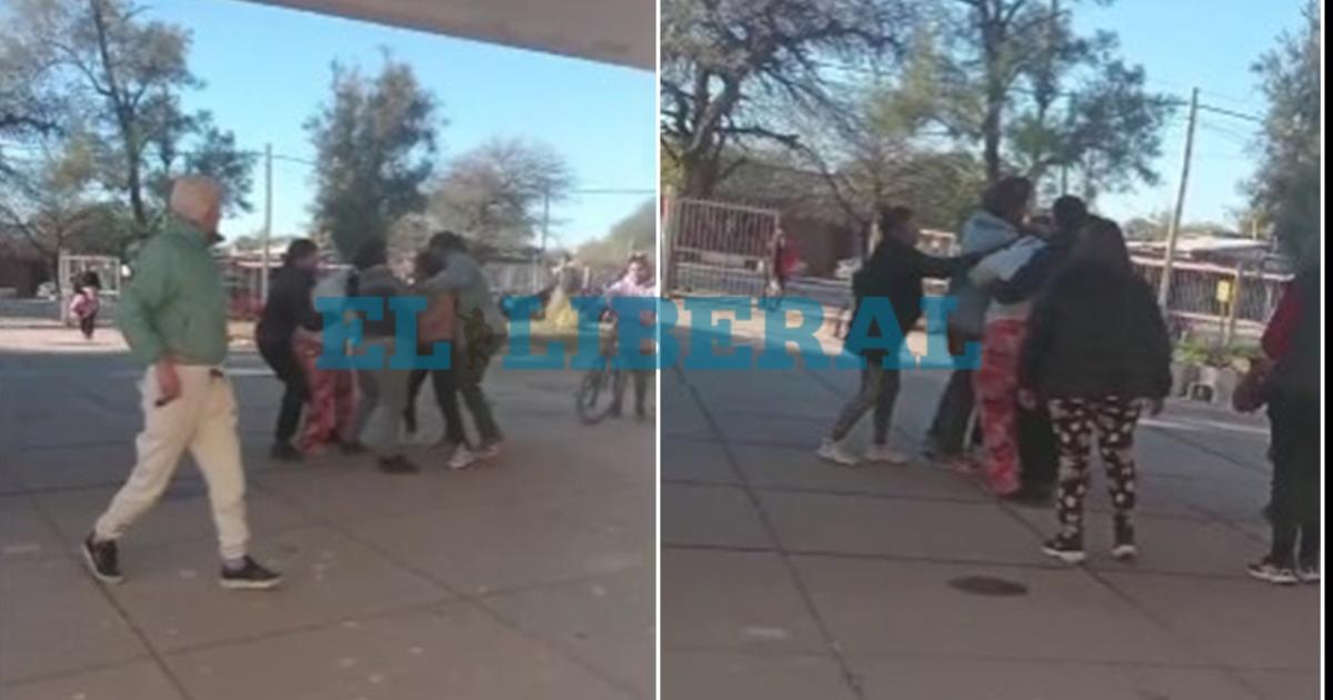Brutal pelea de mujeres en el hospital de Añatuya (Foto- Captura de video)