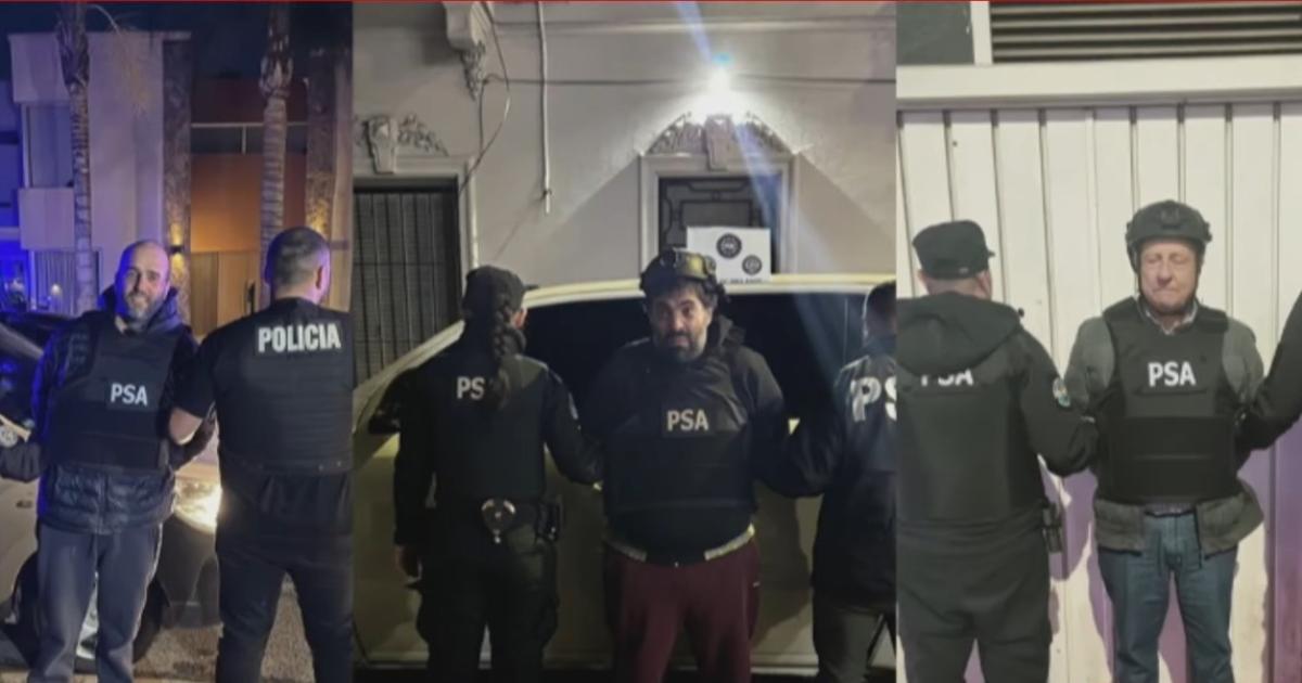 Algunos de los detenidos