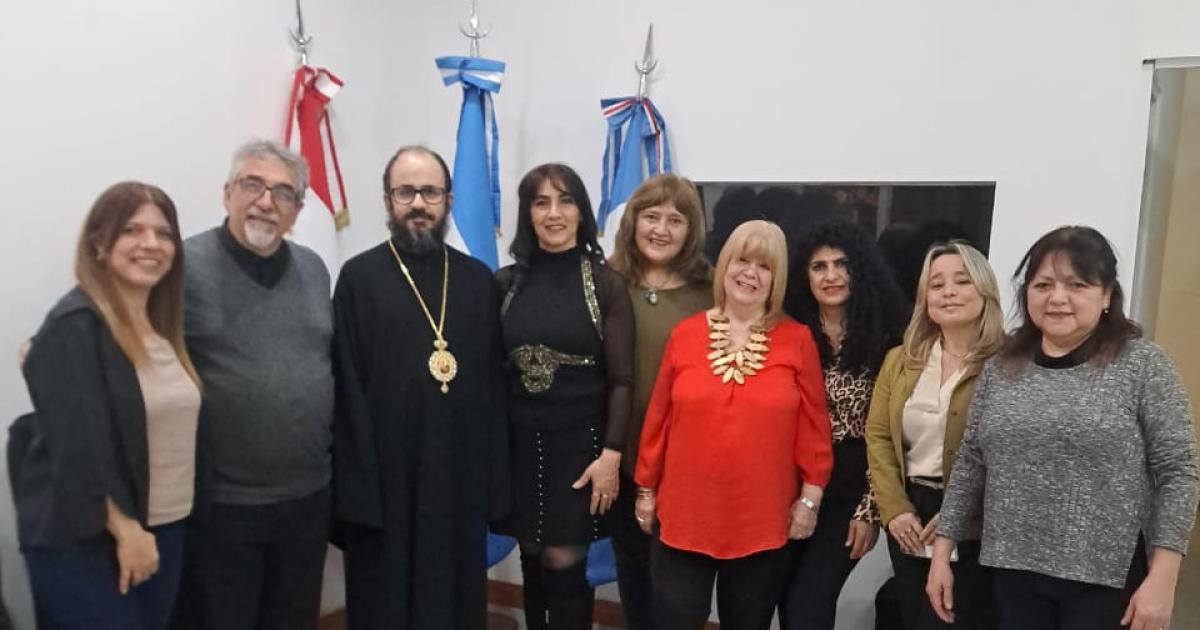 Monseñor El Khoury en la Casa Libanesa de Santiago del Estero