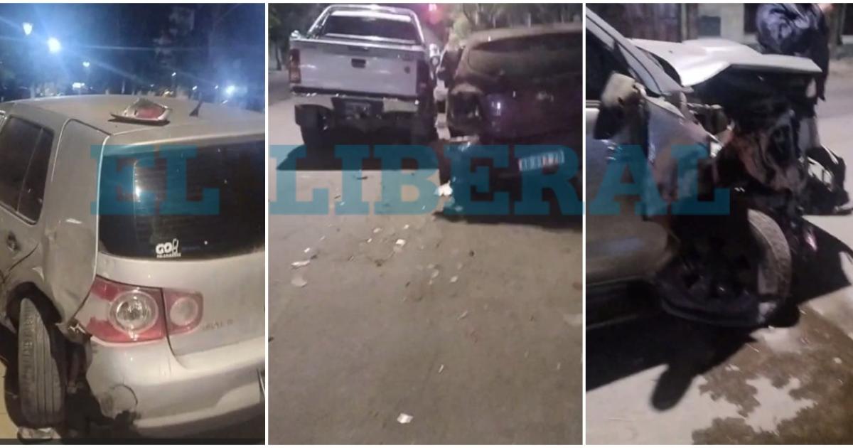 Así quedaron algunos de los vehículos (Foto- Captura de video)