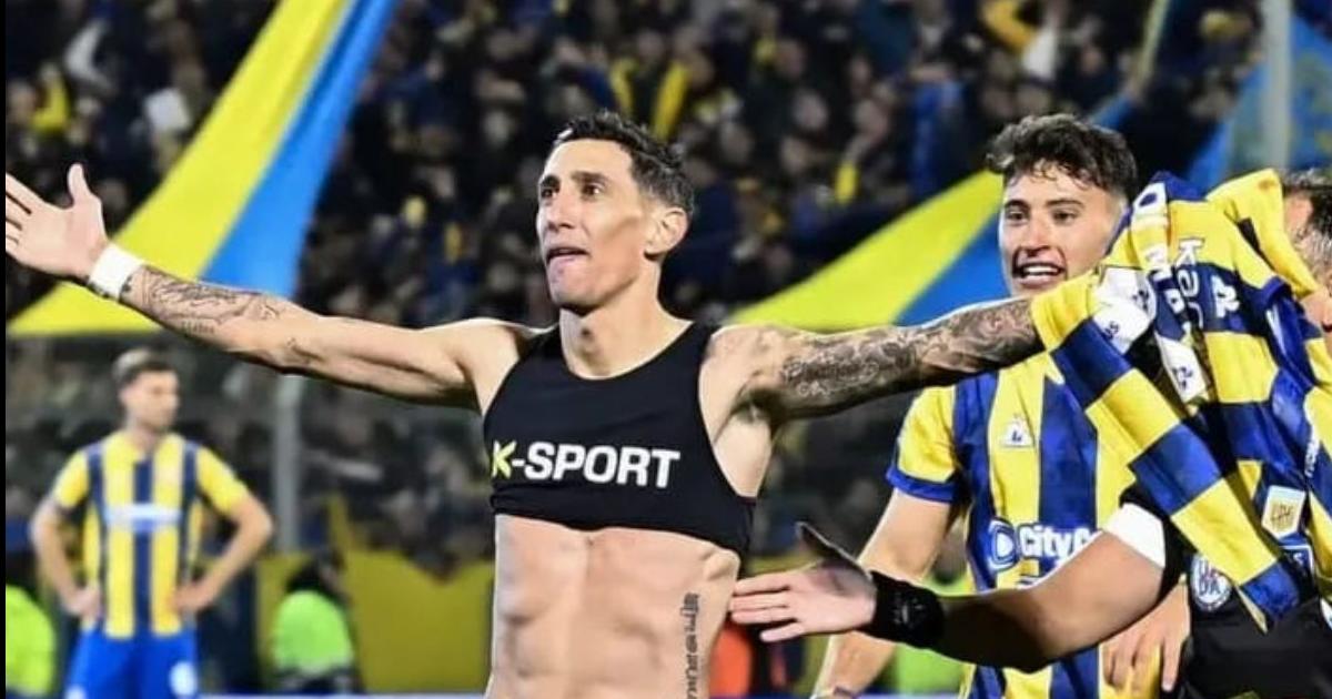 El curioso reacutecord que alcanzoacute Di Mariacutea en el triunfo  Newells