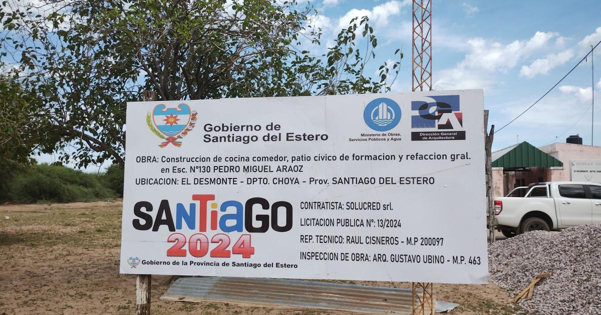 Zamora inauguraraacute obra escolar y entregaraacute casas en El Desmonte