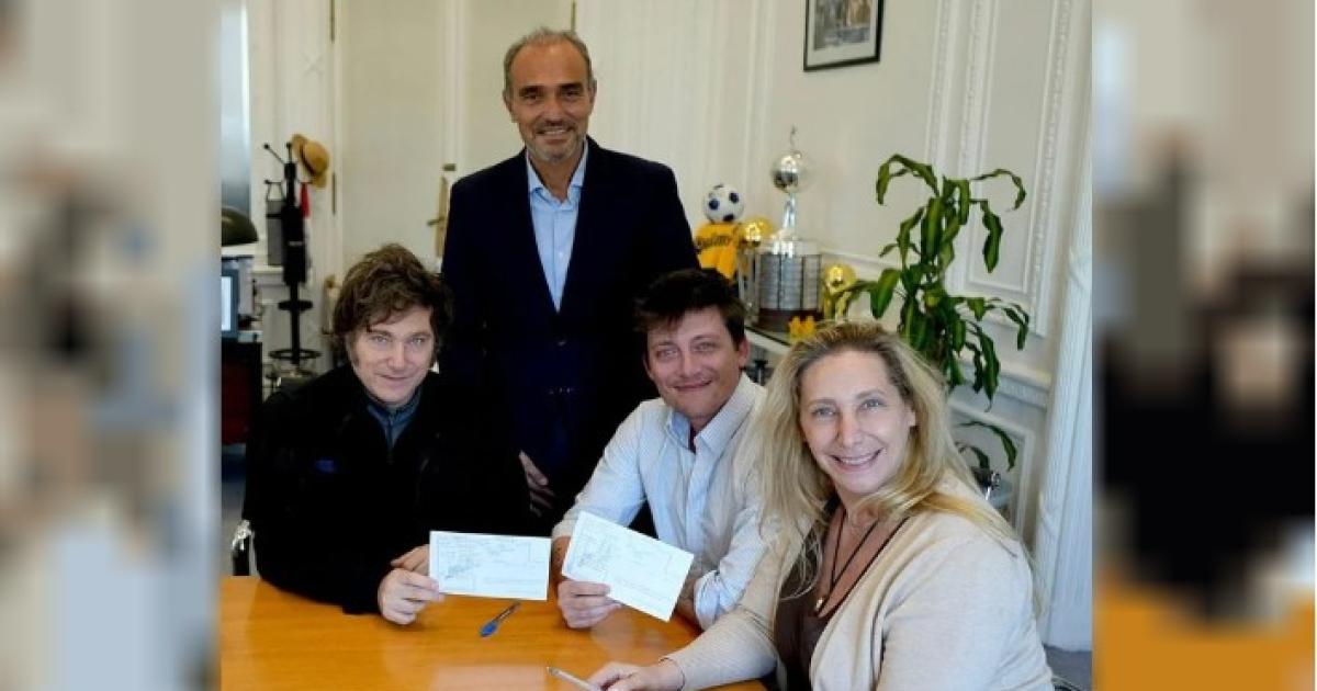 Javier Milei Lule Menem Santiago Caputo y Karina Milei (NA)