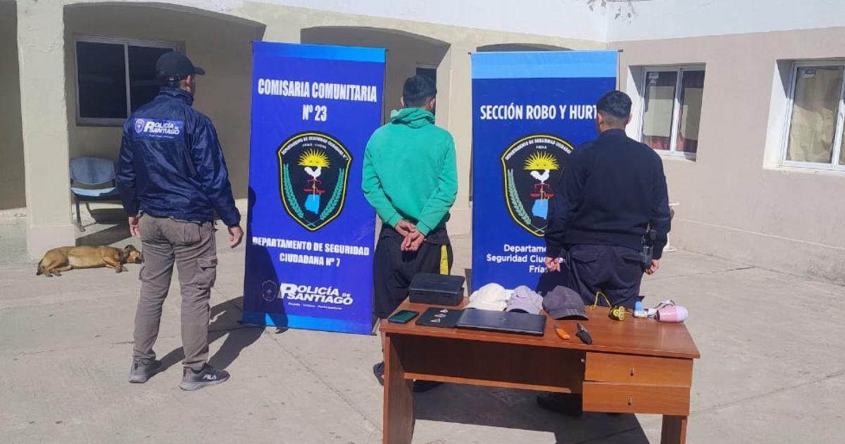 La policía de Frías realizo el amplio operativo para detener al joven