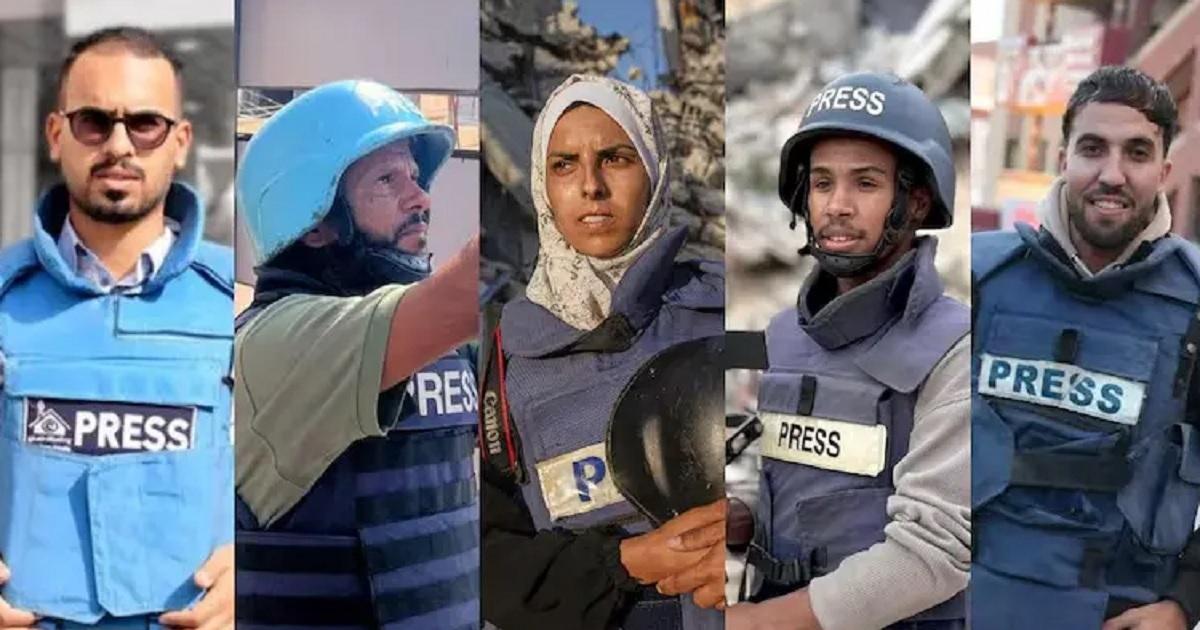 Quieacutenes fueron los cinco periodistas muertos en el hospital de Gaza tras el bombardeo