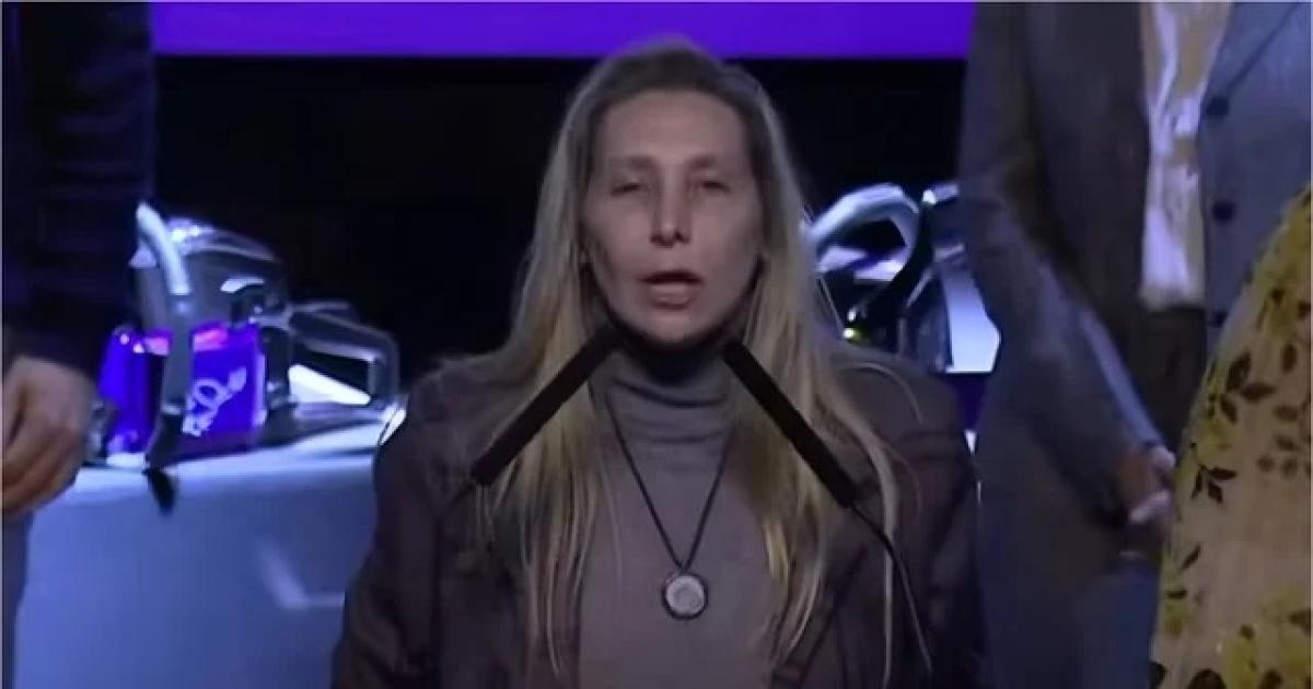 Karina Milei encabezó un mensaje en Junín- Kirchnerismo nunca ms