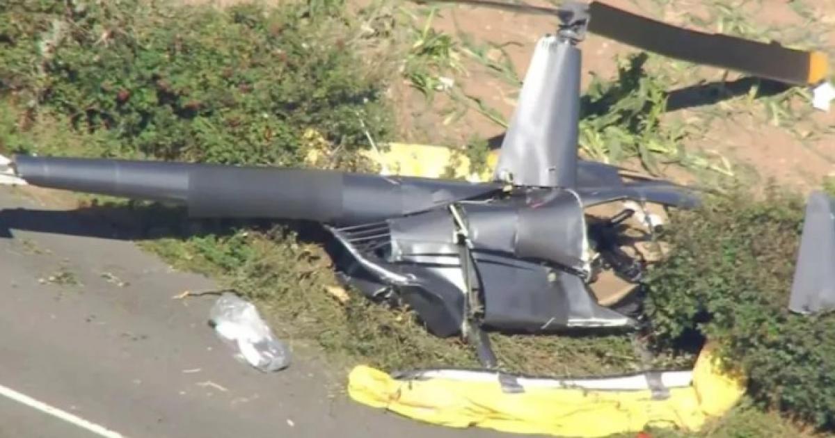 Así quedó la aeronave tras el accidente (Foto- Redes)