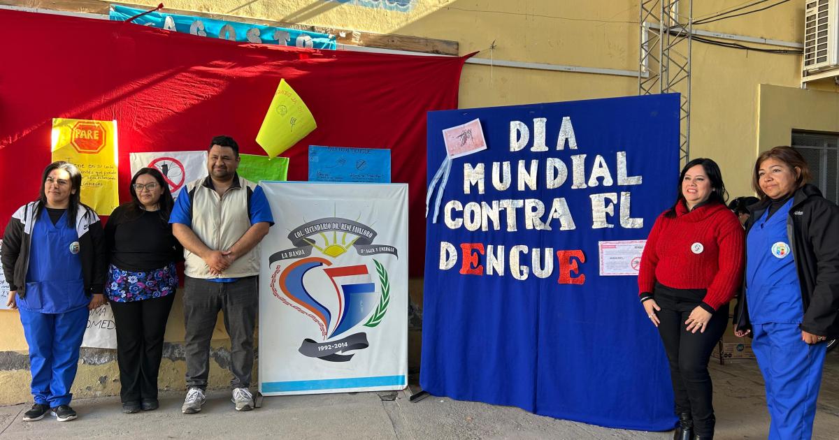 Dieron una charla preventiva para los alumnos del Colegio Secundario Dr René Favaloro de La Banda