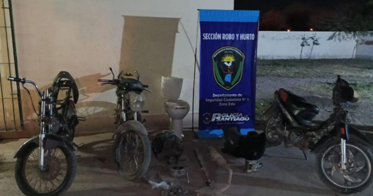 Las motos eran desarmadas para vender sus partes