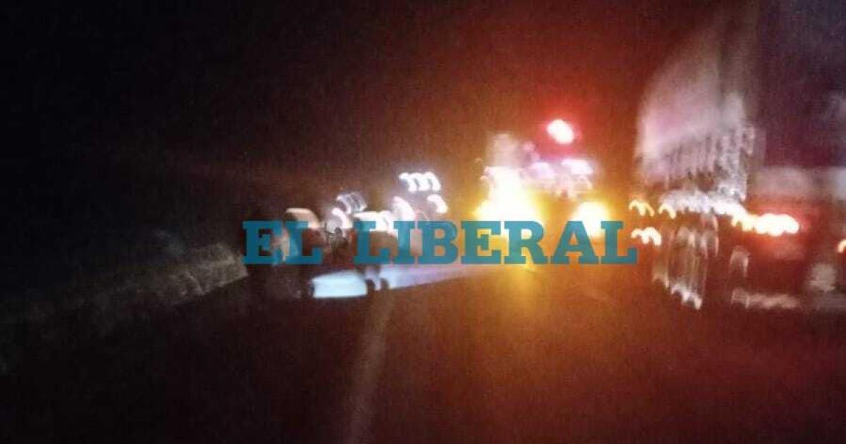 Lugar del choque fatal (Foto- EL LIBERAL)