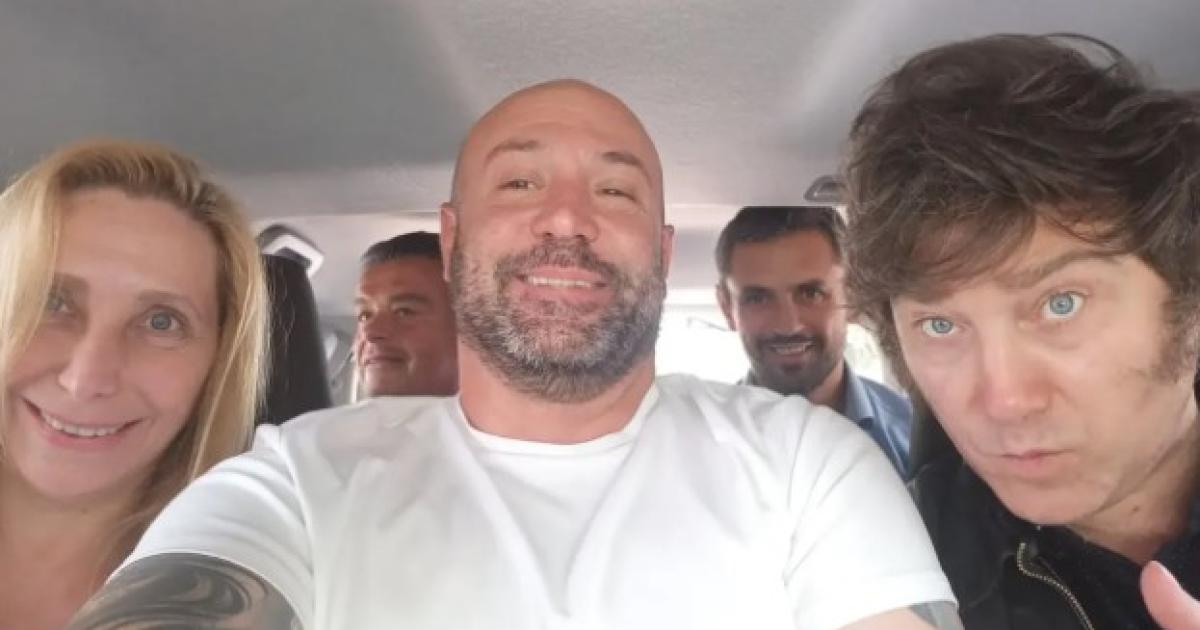 Karina Milei Diego Spagnuolo y Javier Milei