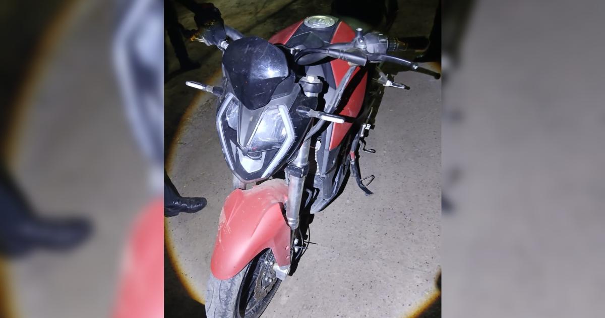 Motovehículo secuestrado