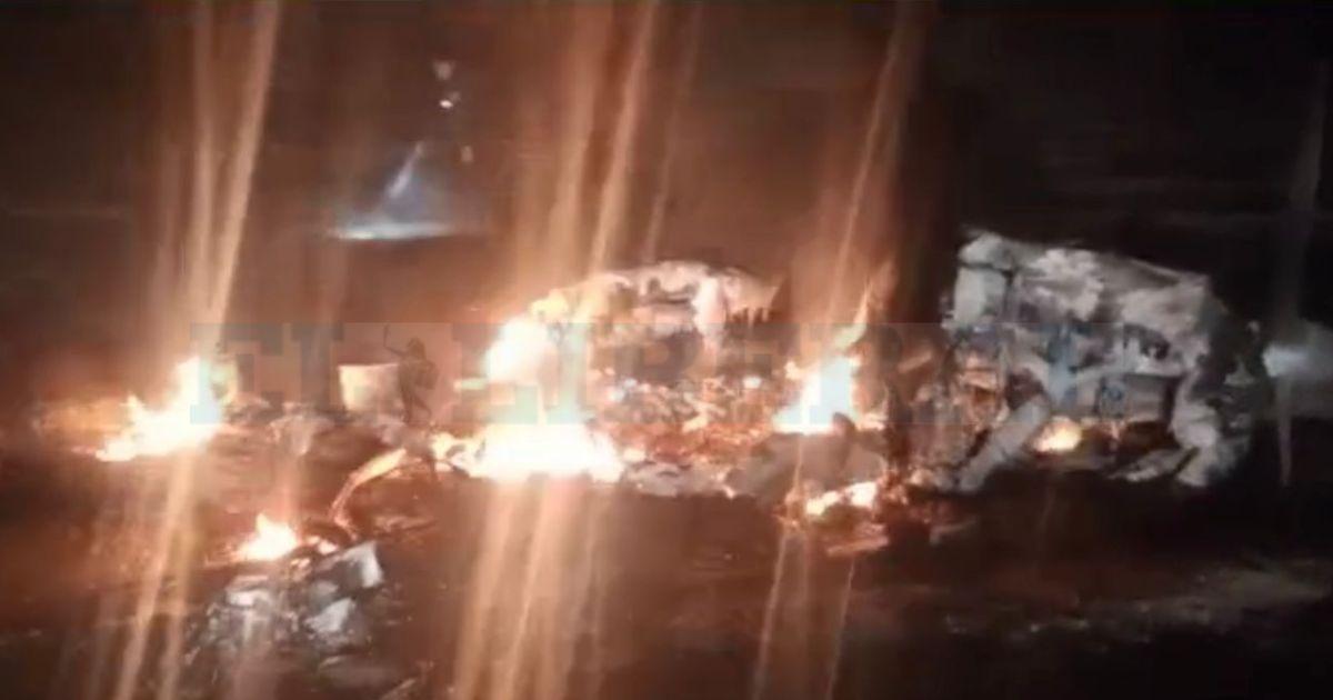 La avioneta se prendió fuego al precipitarse a tierra