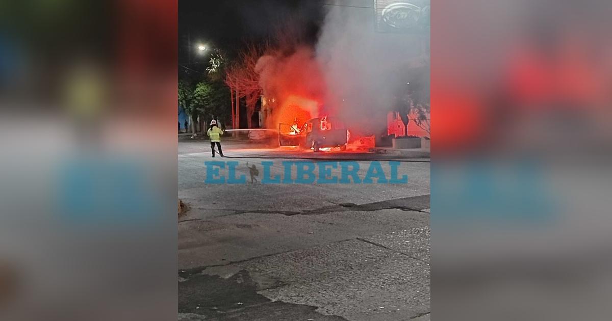 Barrio Belgrano- impactantes imaacutegenes de una camioneta en llamas
