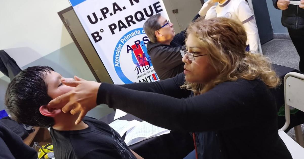 Realizaron un operativo de salud para alumnos de la Escuela Laprida