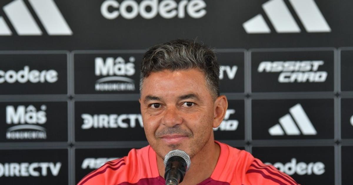 Gallardo optó por no hablar tras el triunfo de River ante San Martín (SJ)