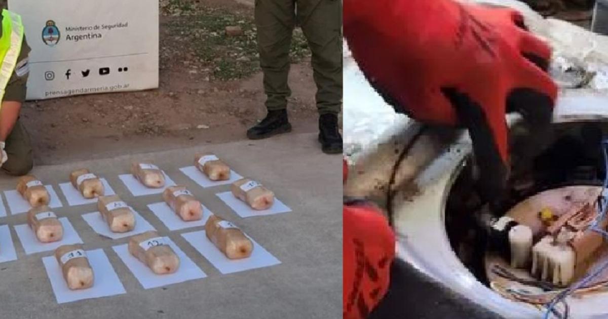 Transportaban 15 kilos de cocaiacutena en el tanque de nafta y fueron detenidos