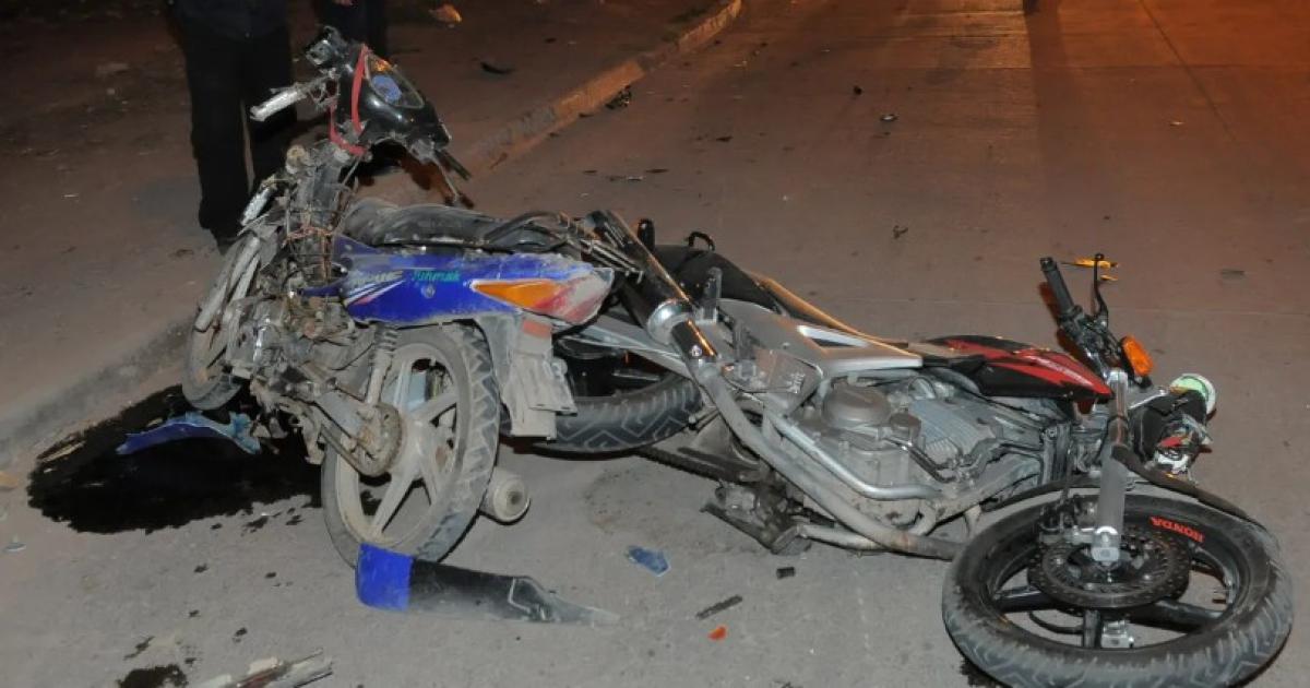 Las motos donde circulaban ambos adolescentes