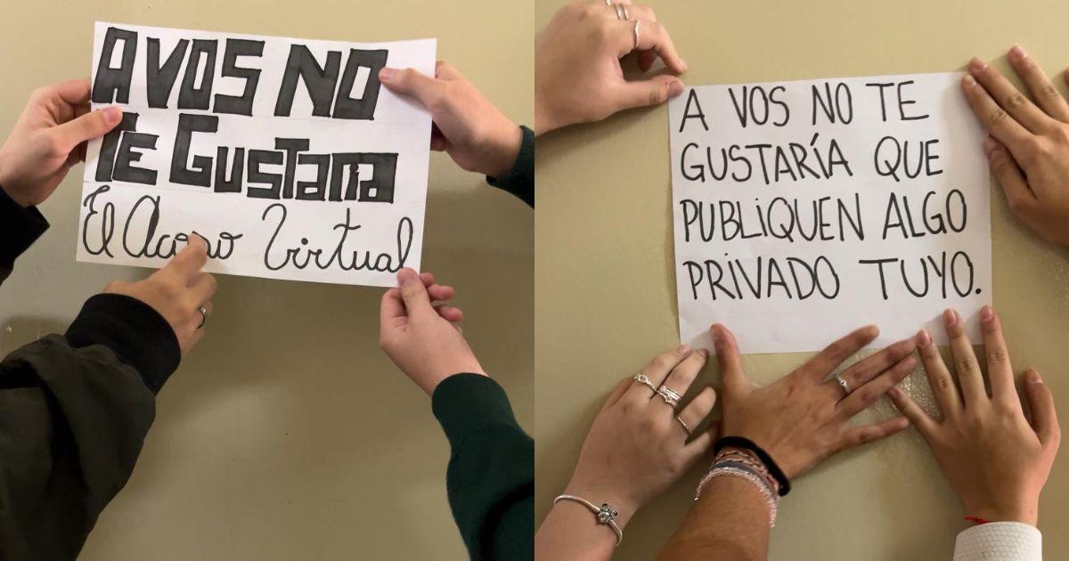 Los alumnos trabajaron junto a dos profesoras de la institución