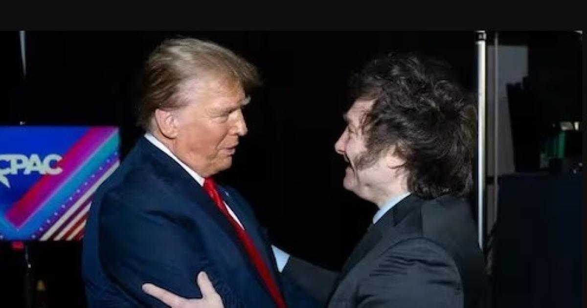  Donald Trump y Javier Milei (Foto- Presidencia argentina)