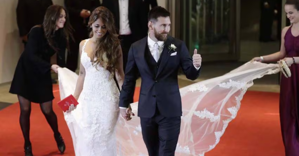 Lionel Messi y Antonela Roccuzzo se casaron el 30 de junio de 2017