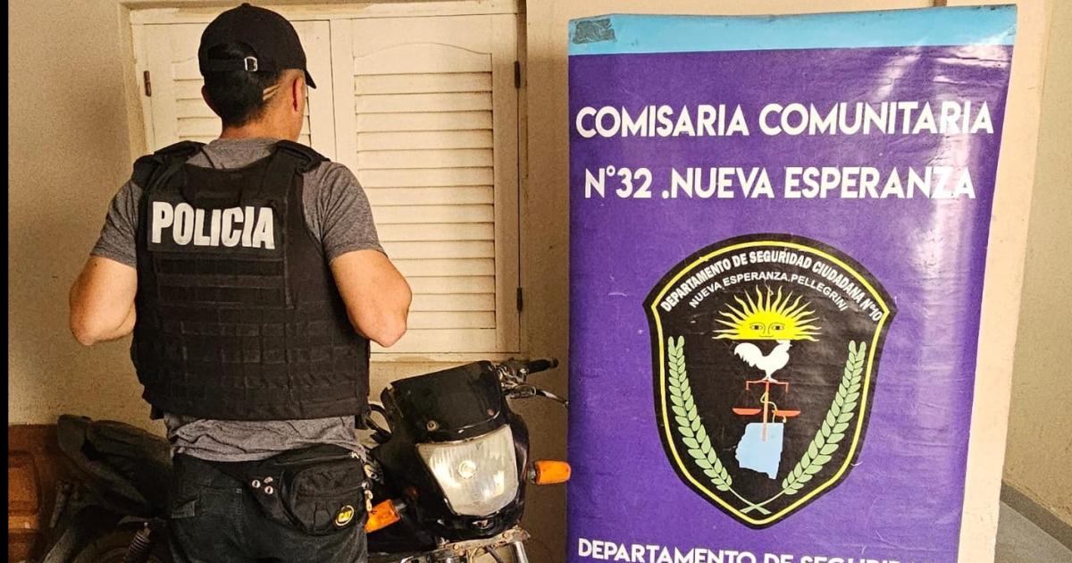 Recuperan una moto robada en Nueva Esperanza