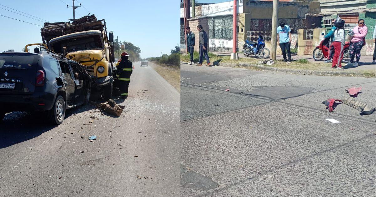 Un menor terminó herido por el accidente