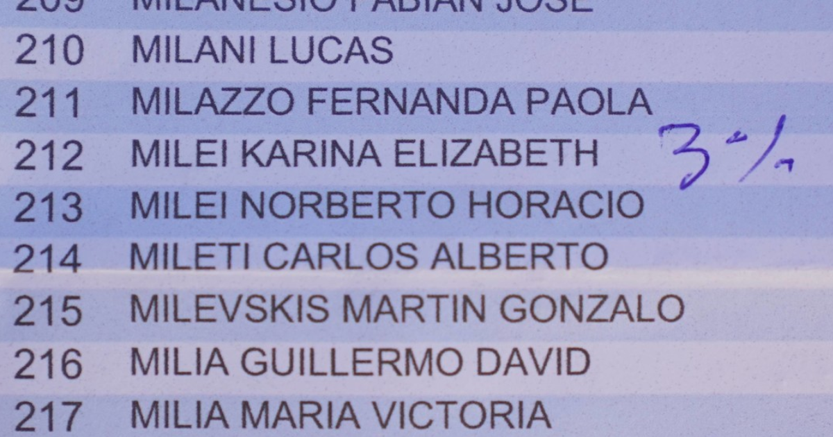 La inscripción apareció en los padrones colocados en el Instituto Pedro Poveda en Vicente López (Foto- captura de video)