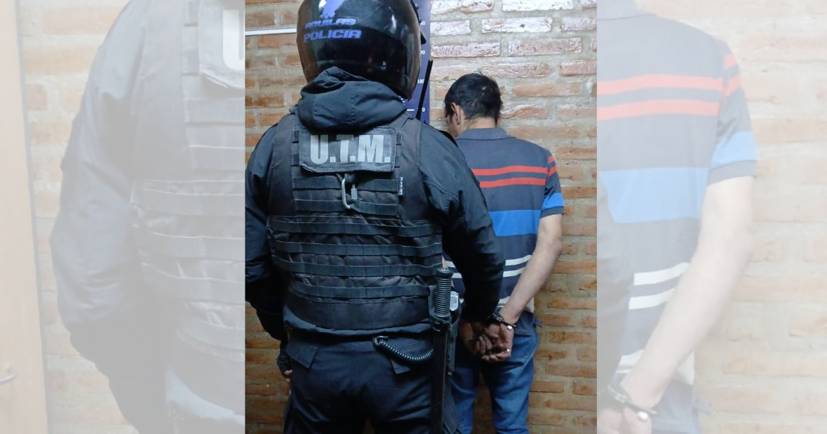 El sospechoso fue detenido en la vía pblica mientras transitaba por el Barrio Palermo (Foto- Policía de Santiago del Estero)