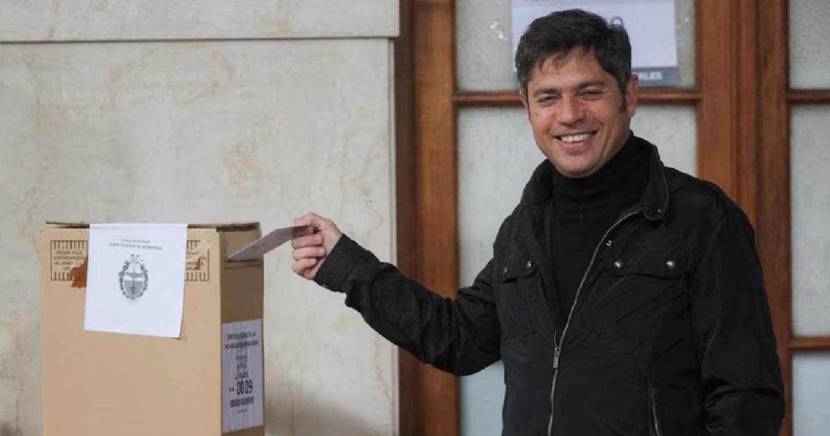 El gobernador bonaerense emitió su voto en La Plata - Foto- Infobae