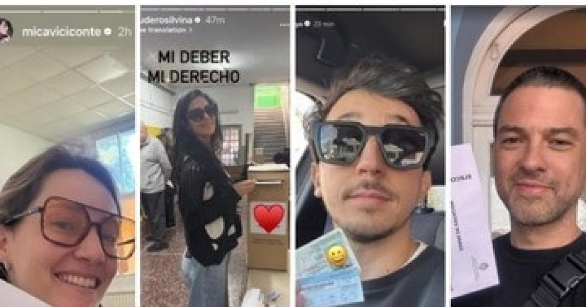 Famosos compartieron en redes cómo votaron en las elecciones bonaerenses 2025 (Foto- Clarín)
