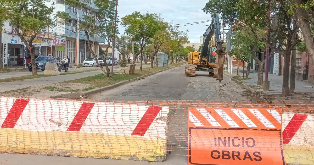 La Av Colón avanza con la repavimentación y se realizar un desvío en intersección con Senz Peña