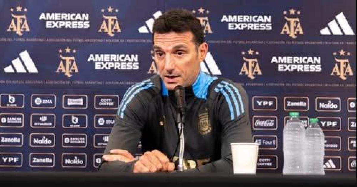 Scaloni- No hableacute con Messi sobre el Mundial