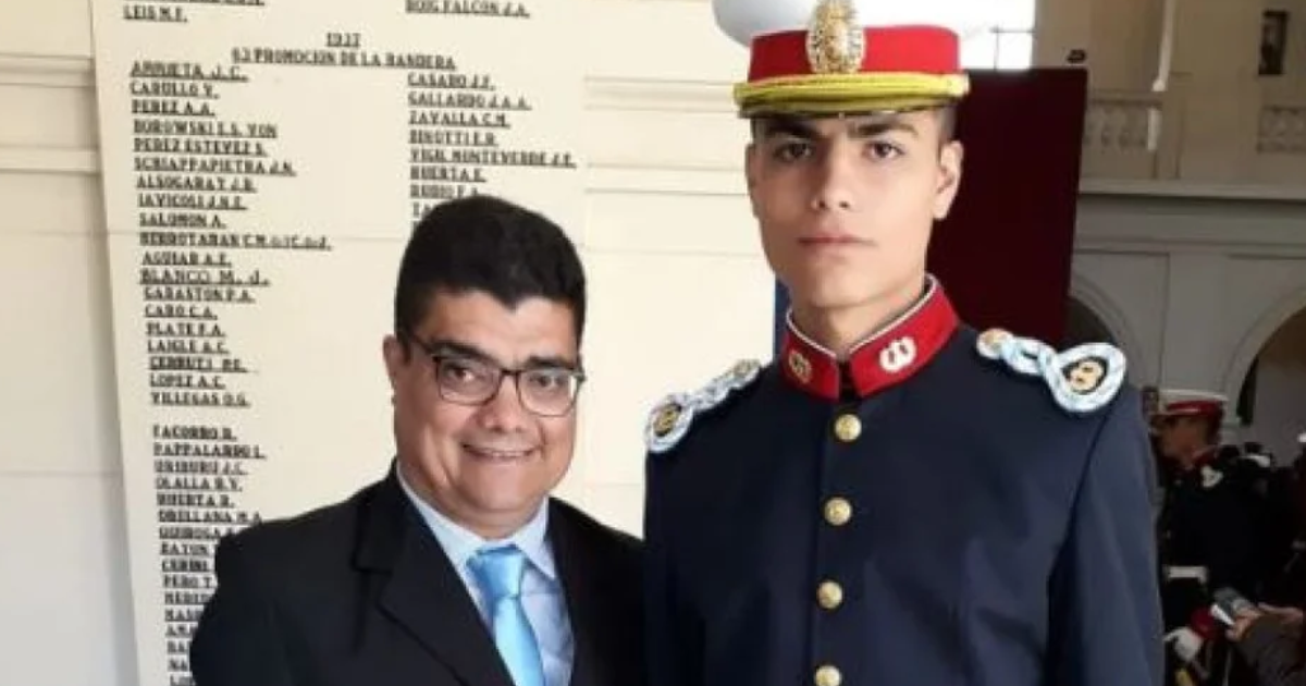 Ezequiel Chirino junto con su hijo Matías (Foto- redes sociales)