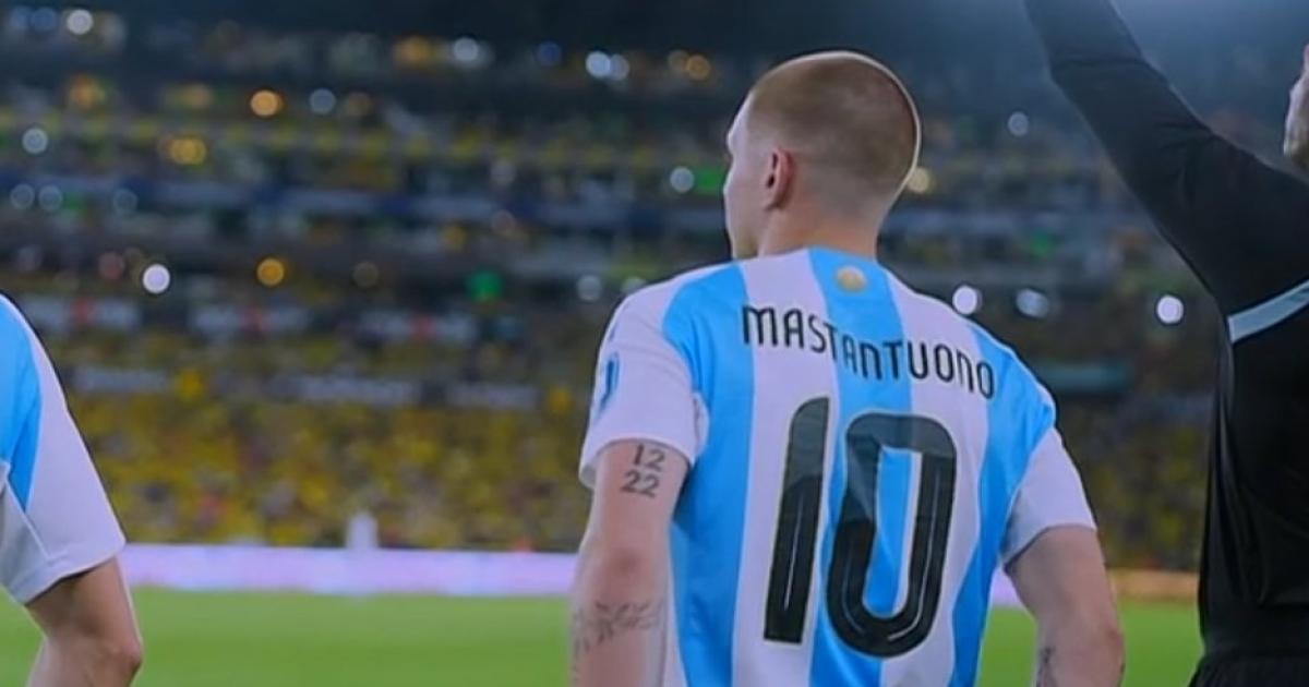 Mastantuono el joven que heredó la mítica 10 de Lionel Messi