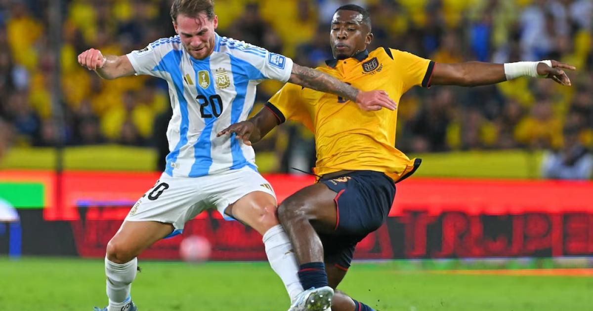 Argentina perdioacute ante Ecuador en la despedida de las Eliminatorias