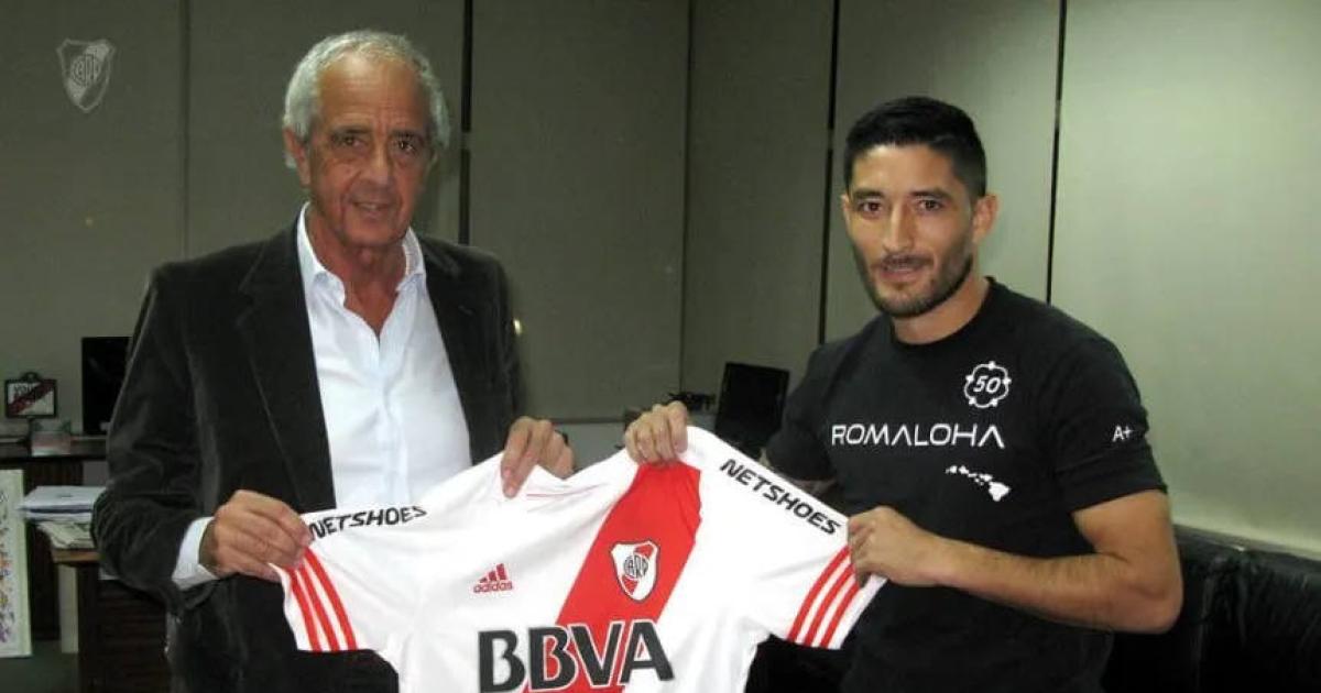 RECUERDO Milton Casco en su arribo hacer diez años en River