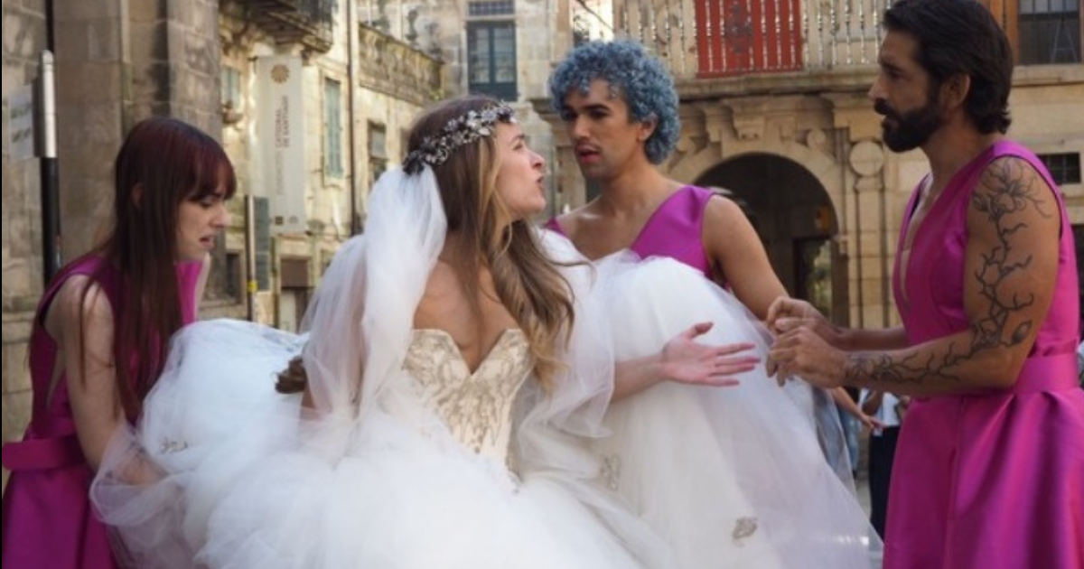 Noelia Roel actriz y productora española presente Vestido de novia su reciente film