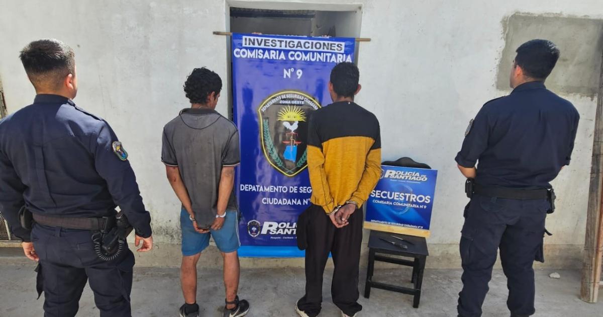 Dos ladrones intentaron atacar a la policiacutea con un cuchillo tras un robo y fueron detenidos