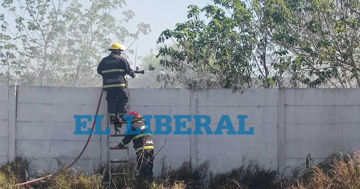 División de Bomberos de la Policía trabajó en el lugar