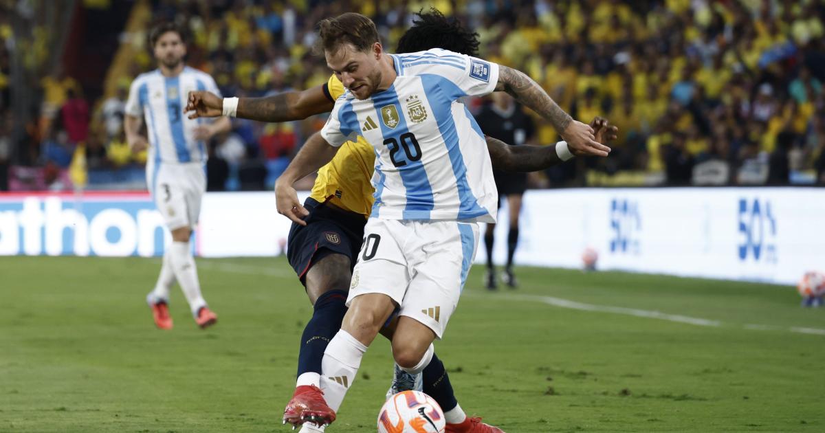 Una Argentina tibia y apagada cayoacute por la miacutenima ante Ecuador en Guayaquil