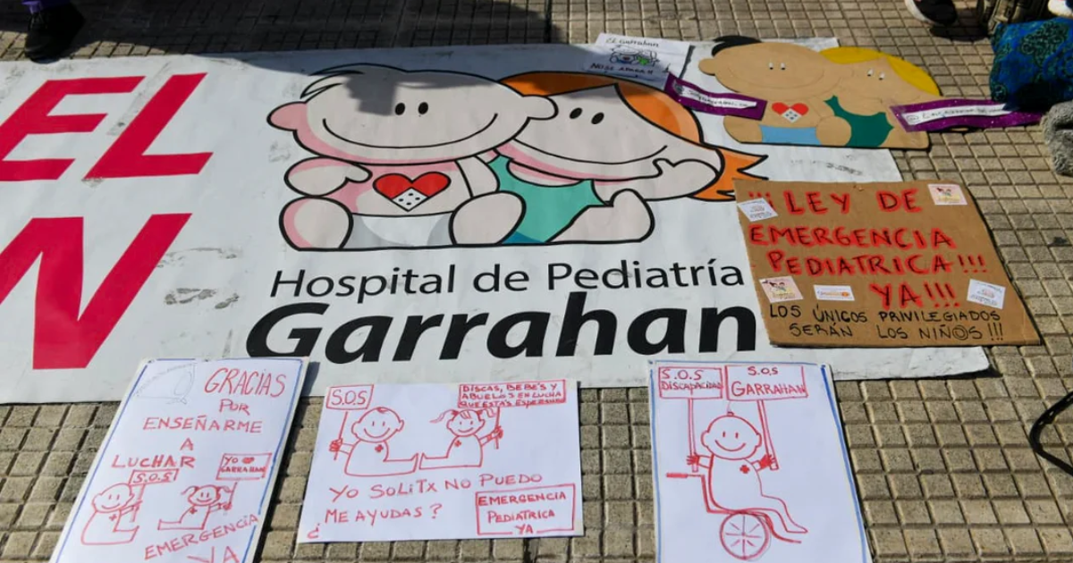 Los trabajadores del Garrahan se anticipan al posible veto a la Ley de Emergencia Peditrica (Foto- NA)