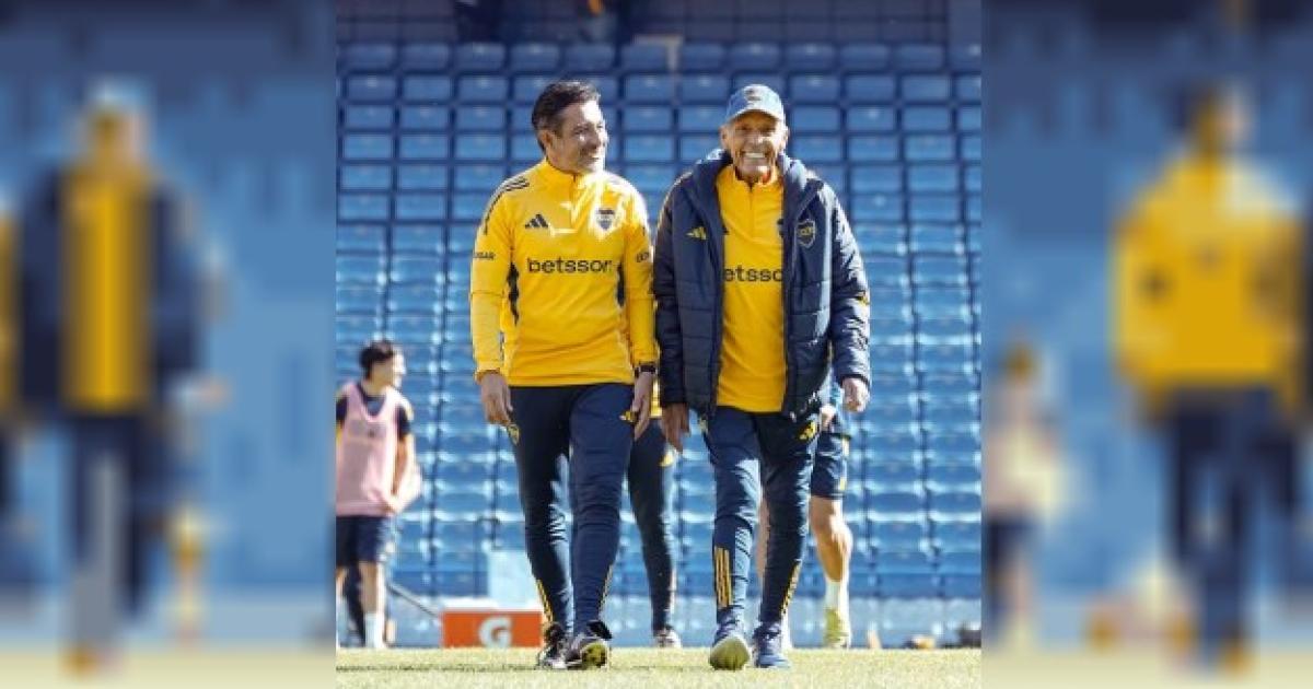 El posteo de Boca tras la vuelta de Russo a los entrenamientos (Foto NA- @BocaJrsOficial)