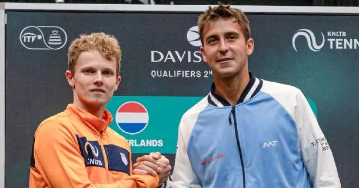 Copa Davis- Etcheverry vencioacute a Jesper De Jong y Argentina se impone sobre Paiacuteses Bajos