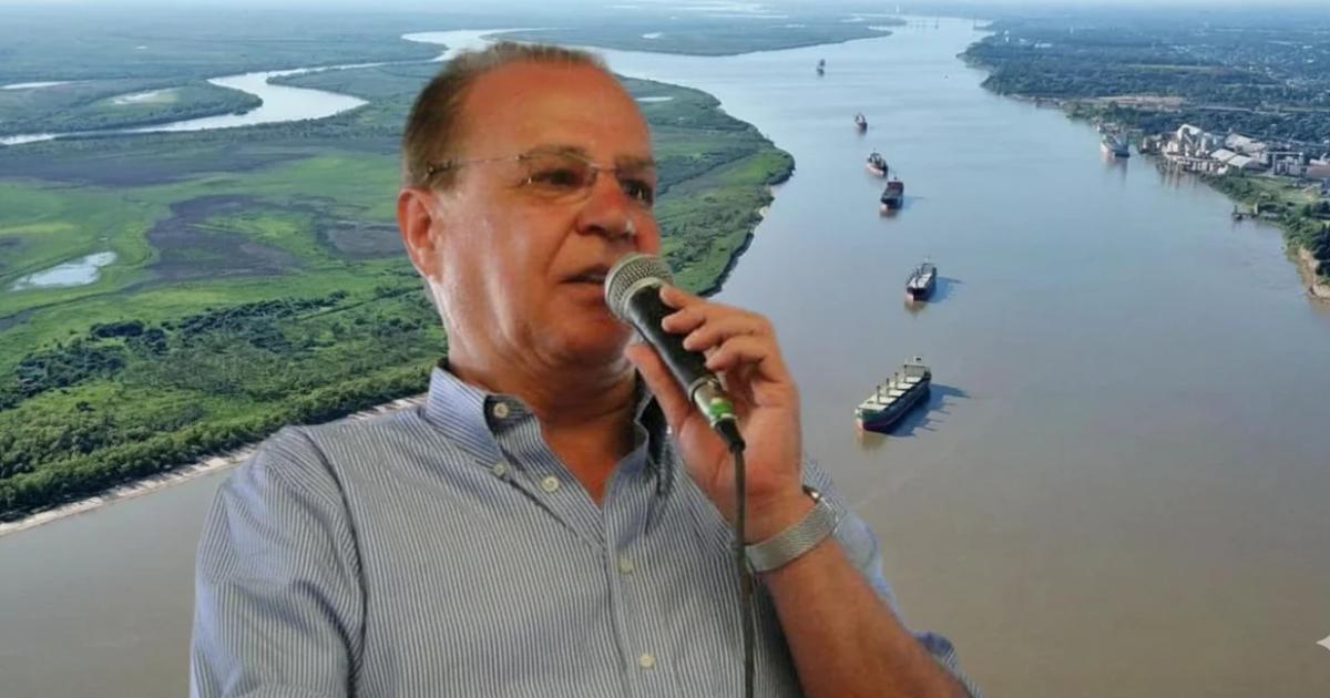 Benjamín Gabriel Romero y la hidrovía (NA-Nano Banana)