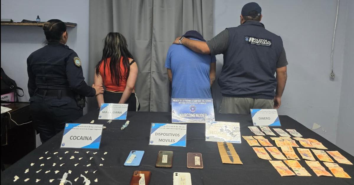 Un hombre y una mujer detenidos (Foto- Policía de la Provincia)