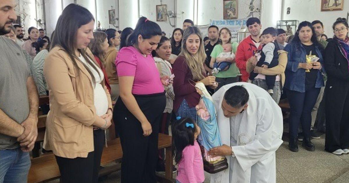 Este domingo 14 se haraacute la misa mensual de Nuestra Sentildeora de la Dulce Espera